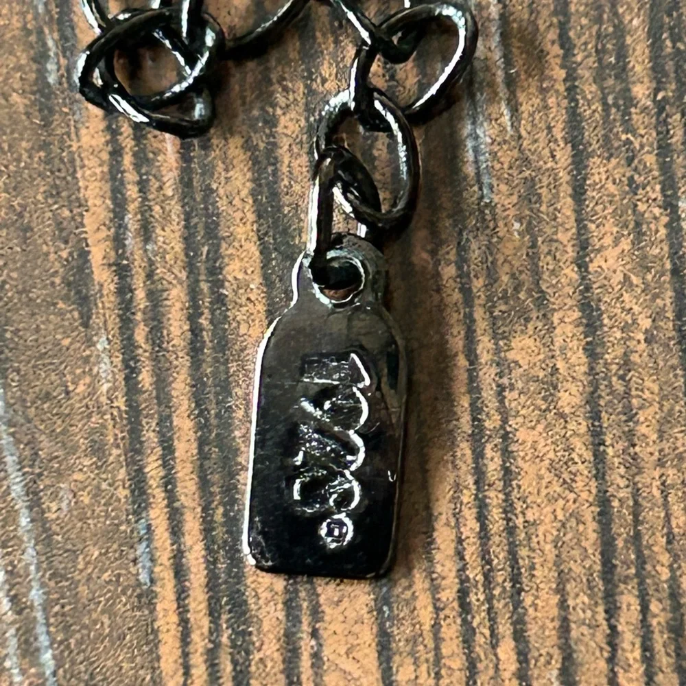 1928 brand necklaces blue & Purple Crystals gunmetal hardware - Picture 7 of 17